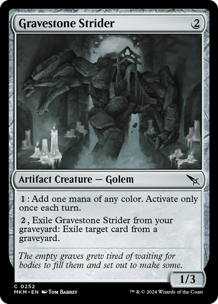 Gravestone Strider [Murders at Karlov Manor] Foil