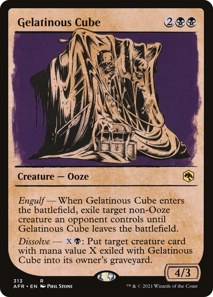 Gelatinous Cube (Showcase) [Dungeons & Dragons: Adventures in the Forgotten Realms] Foil