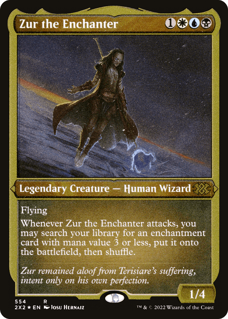 Zur the Enchanter (Foil Etched) |  Foil (554) [Double Masters 2022]