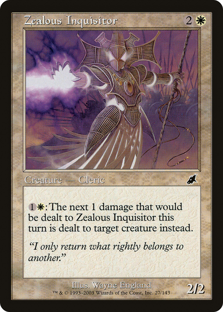 Zealous Inquisitor [Scourge] Foil