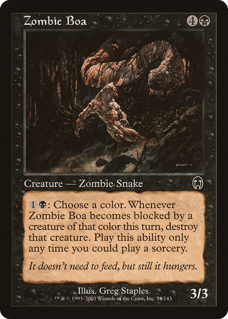 Zombie Boa [Apocalypse] Foil
