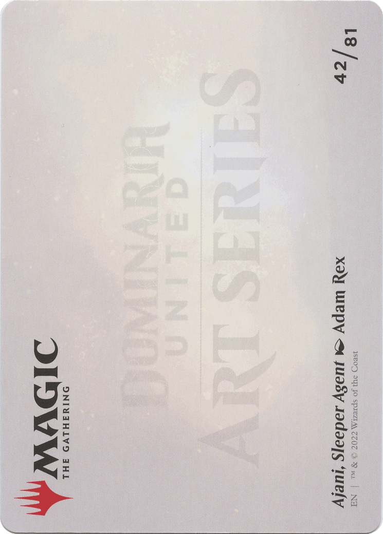 Ajani, Sleeper Agent // Ajani, Sleeper Agent (ADMU-042) - Dominaria United Art Series (Borderless) Foil