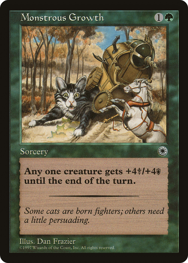 Monstrous Growth (With Flavor Text) [Portal]