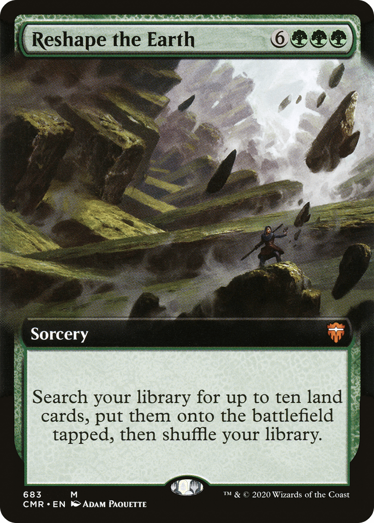 Reshape the Earth (Extended Art) [Commander Legends] Foil