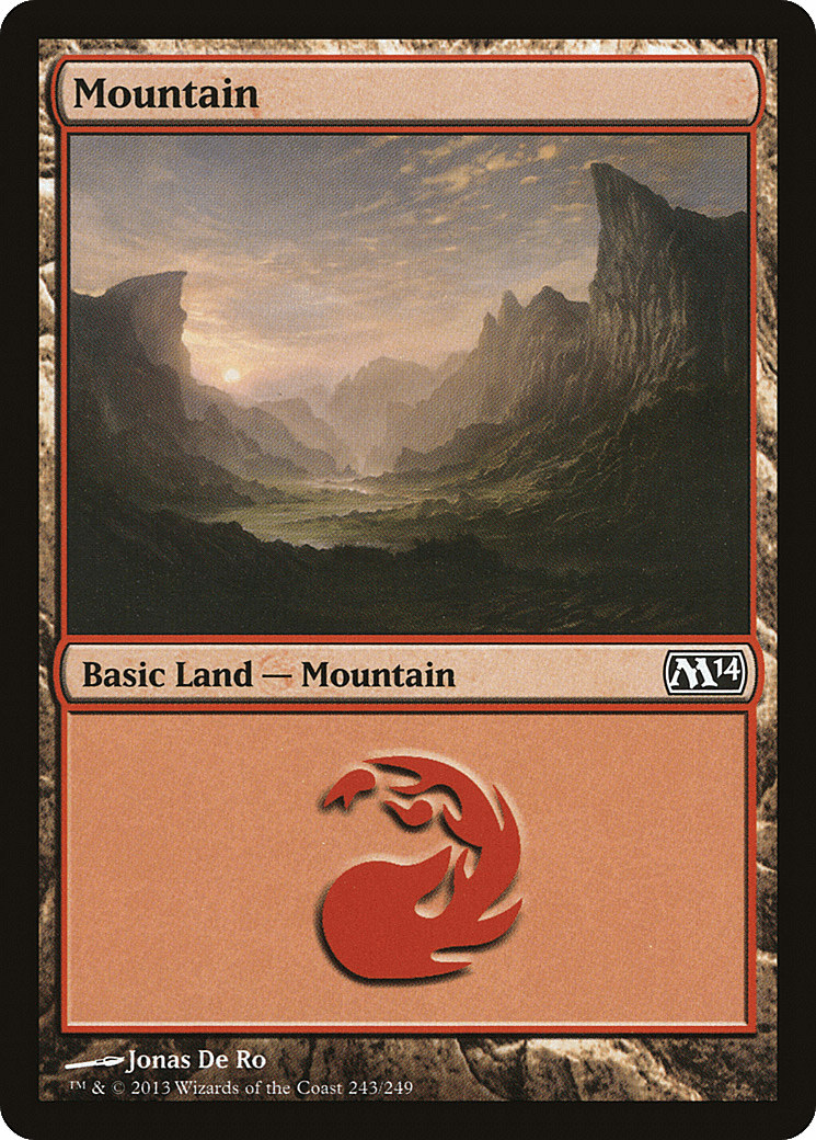Mountain (243) [Magic 2014] Foil