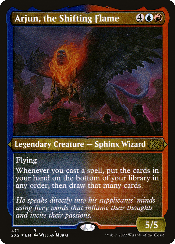 Arjun, the Shifting Flame (Foil Etched) |  Foil (471) [Double Masters 2022]