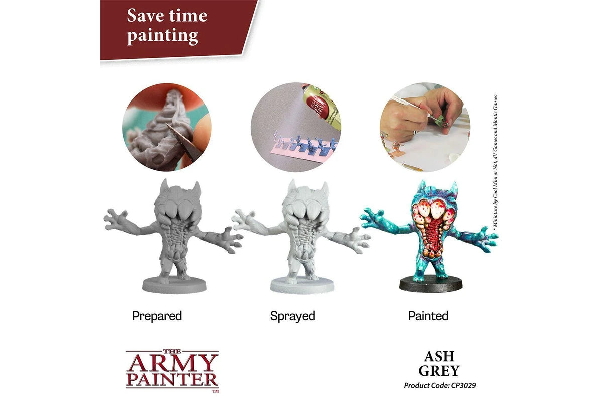 The Army Painter | Spray Paint - Colour Primer | Ash Grey 400ml (Pick-Up Only)