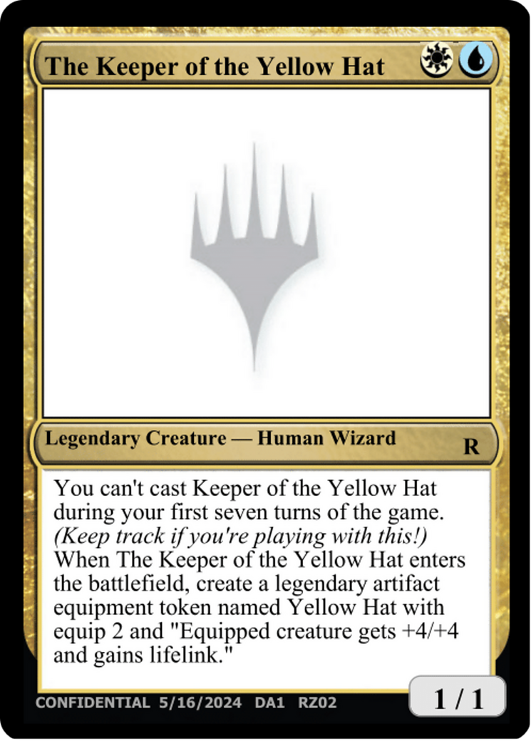 The Keeper of the Yellow Hat (DA1-RZ02B) - Unknown Event