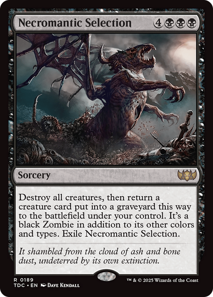 Necromantic Selection (189) [Commander: Tarkir: Dragonstorm]