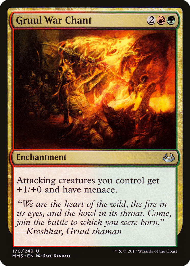 Gruul War Chant [Modern Masters 2017] Foil