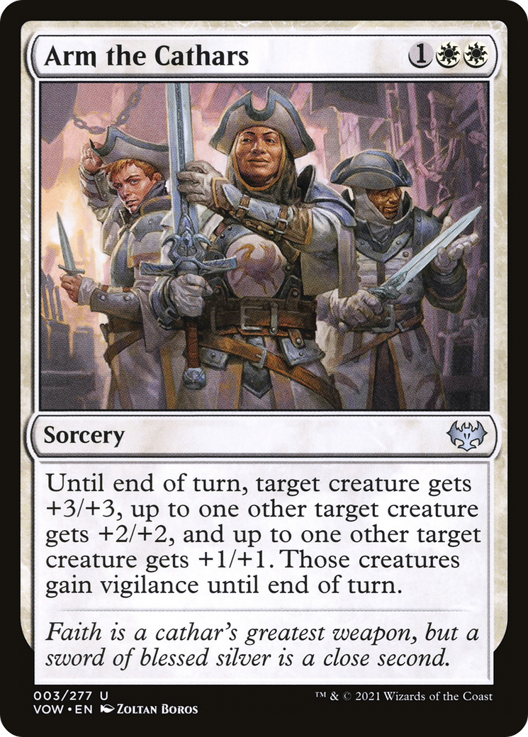 Arm the Cathars [Innistrad: Crimson Vow] Foil