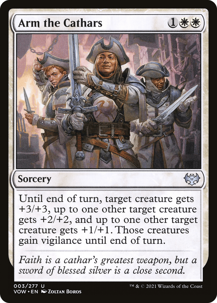 Arm the Cathars [Innistrad: Crimson Vow] Foil