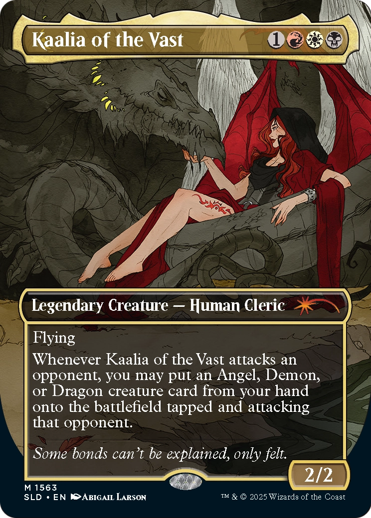 Kaalia of the Vast (1563) [Secret Lair Drop]  (Borderless) Foil