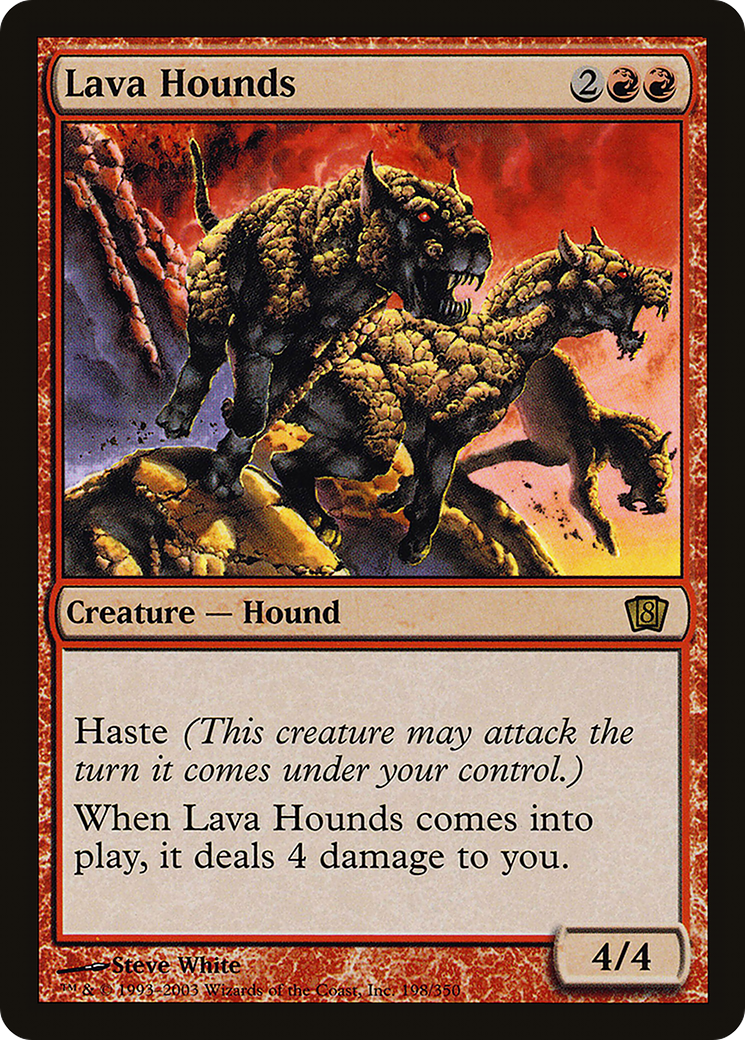 Lava Hounds [Eighth Edition] Foil