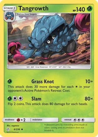 Tangrowth 6/236 - SM  Cosmic Eclipse Reverse Holofoil