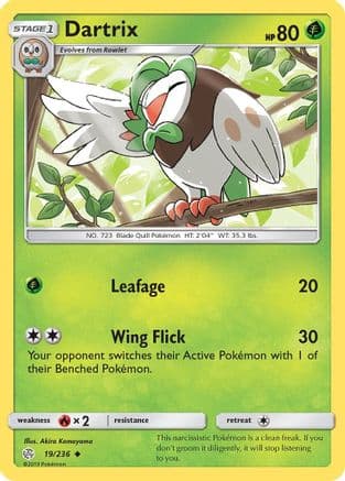 Dartrix 19/236 - SM  Cosmic Eclipse Reverse Holofoil