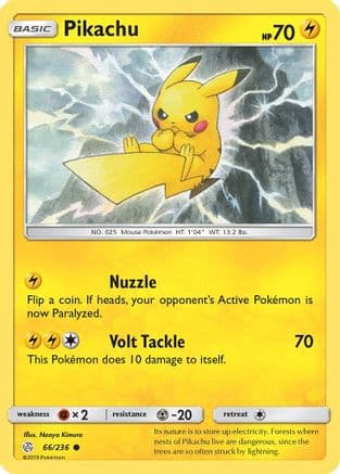 Pikachu 066  SM  Cosmic Eclipse - Common