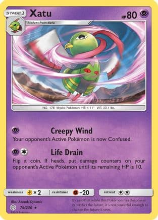 Xatu 79/236 - SM  Cosmic Eclipse Reverse Holofoil