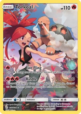 Torkoal (Secret) 237/236 - SM  Cosmic Eclipse Holofoil