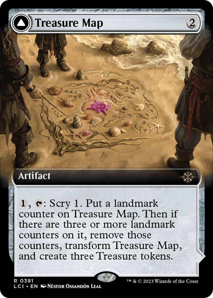 Treasure Map // Treasure Cove (Extended Art) [The Lost Caverns of Ixalan] Foil