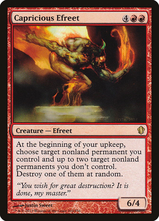 Capricious Efreet 102/356 (Commander 2013) 
