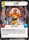 C 3PO Protocol Droid Hyperspace 09/20 (Spark of Rebellion: Weekly Play Promos) 