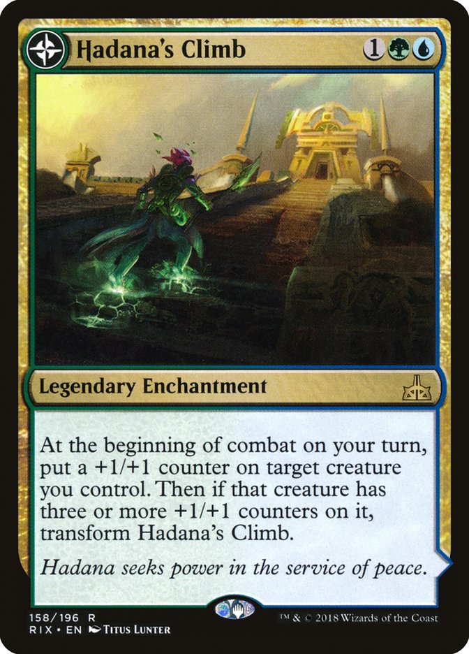 Hadana's Climb // Winged Temple of Orazca 158/196 (Rivals of Ixalan)  - Foil