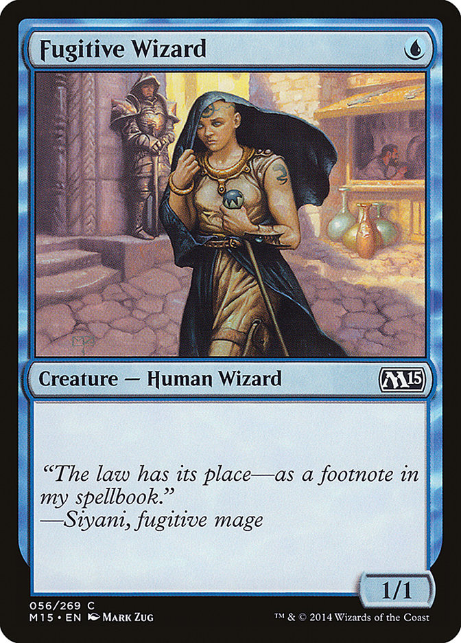 Fugitive Wizard 56 (Magic 2015 (M15))  - Foil