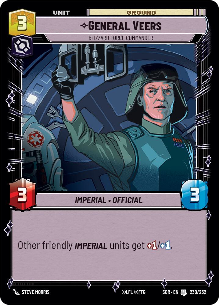 General Veers Blizzard Force Commander 230/252 (Spark of Rebellion) 
