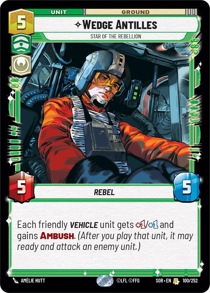 Wedge Antilles Star of the Rebellion 100/252 (Spark of Rebellion) 