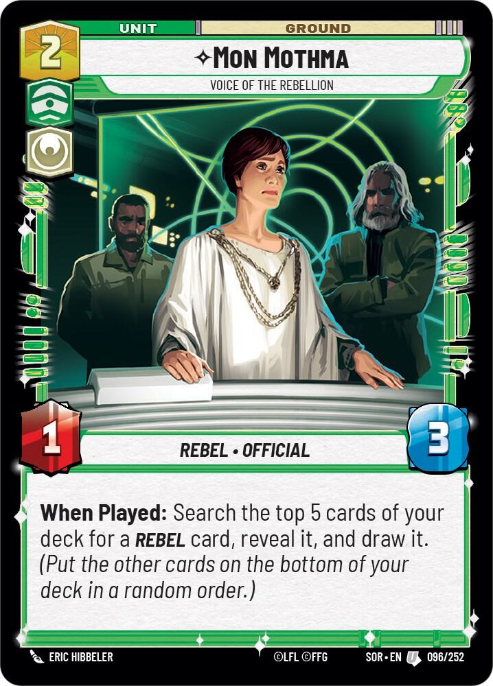 Mon Mothma Voice of the Rebellion 096/252 (Spark of Rebellion) 