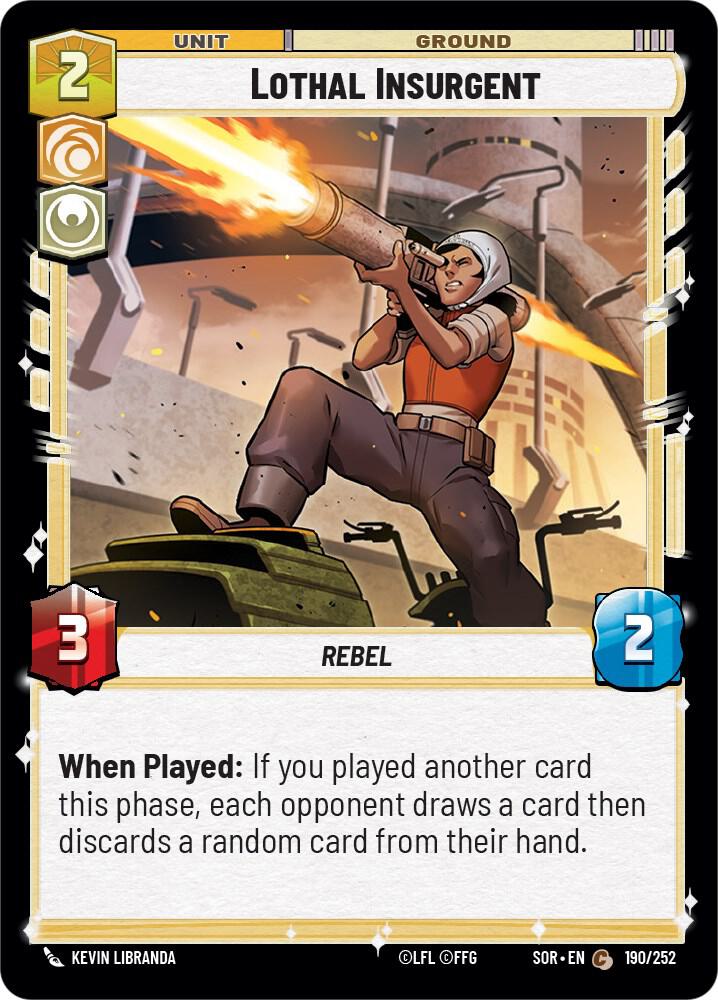 Lothal Insurgent 190/252 (Spark of Rebellion)  - Foil