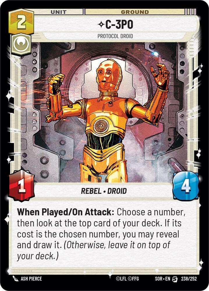 C 3PO Protocol Droid 238/252 (Spark of Rebellion) 