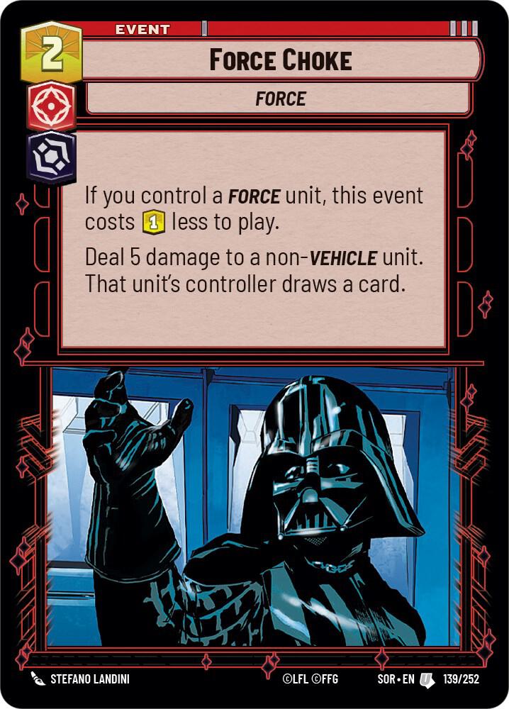 Force Choke 139/252 (Spark of Rebellion) 