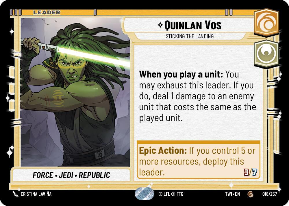 Quinlan Vos Sticking the Landing 018/257 (Twilight of the Republic) 
