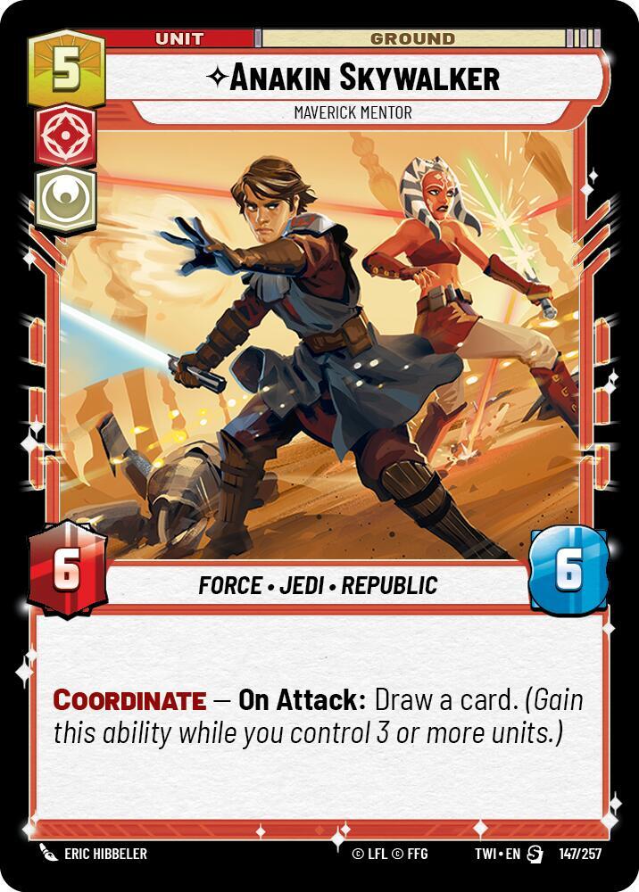 Anakin Skywalker Maverick Mentor 147/257 (Twilight of the Republic) 