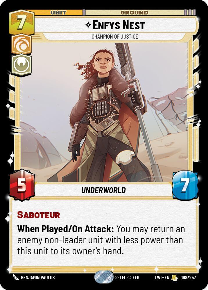 Enfys Nest Champion of Justice 198/257 (Twilight of the Republic) 
