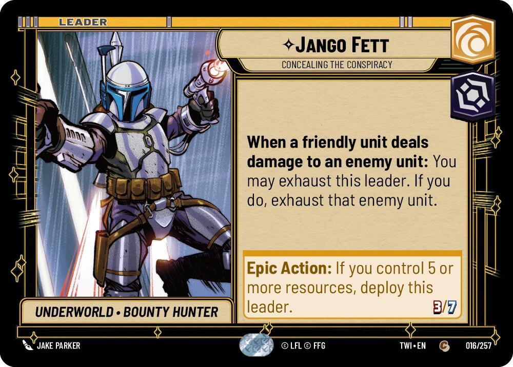 Jango Fett Concealing the Conspiracy 016/257 (Twilight of the Republic) 