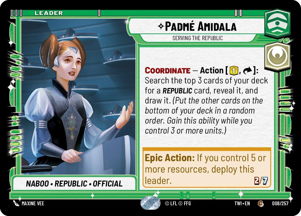 Padme Amidala Serving the Republic 008/257 (Twilight of the Republic) 