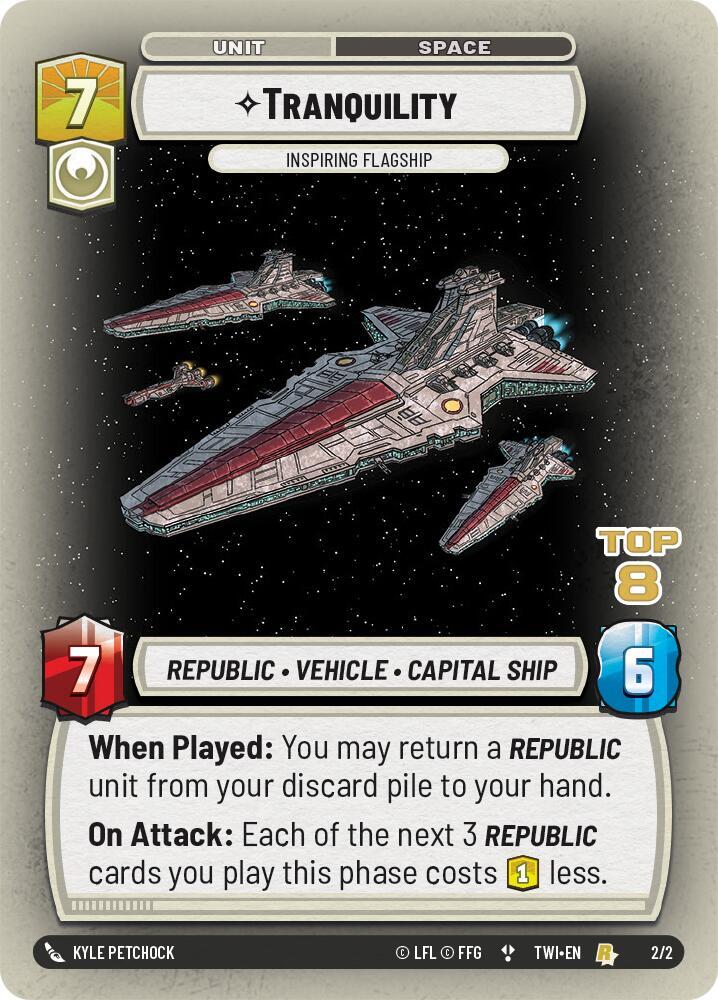Tranquility Inspiring Flagship Top 8 2/2 (Organized Play Promos)  - Foil
