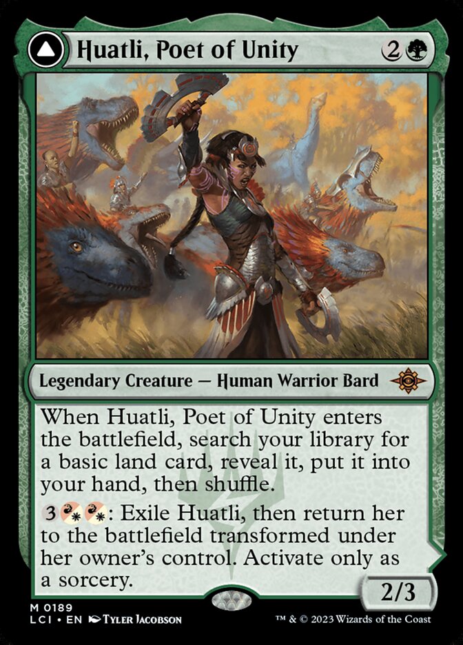 Huatli, Poet of Unity // Roar of the Fifth People 189 (The Lost Caverns of Ixalan) 
