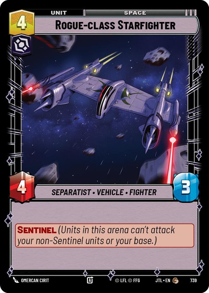 Rogue class Starfighter Foil 739 (Jump to Lightspeed)  - Foil
