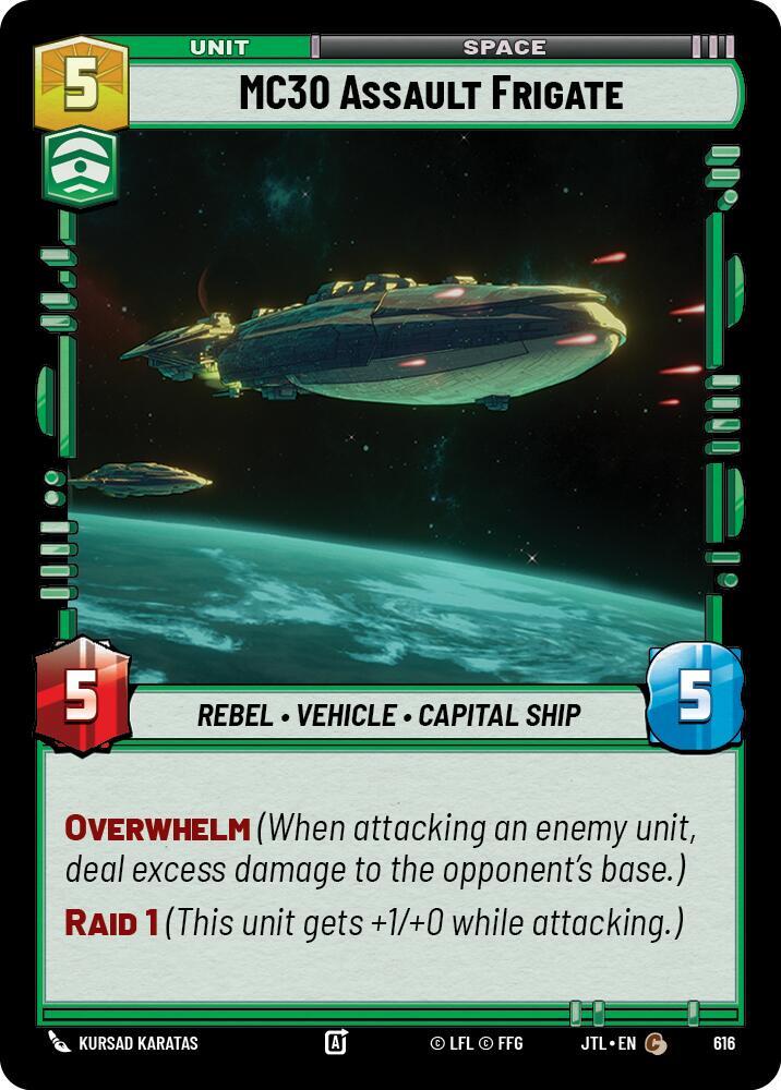 MC30 Assault Frigate Foil 616 (Jump to Lightspeed)  - Foil