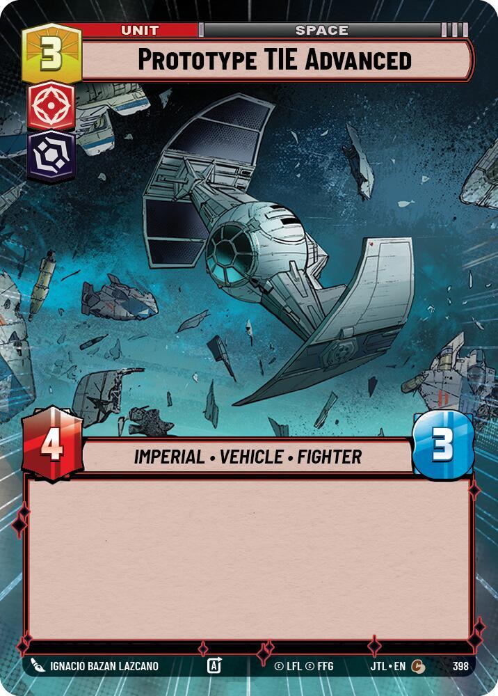 Prototype TIE Advanced Hyperspace 398 (Jump to Lightspeed) 