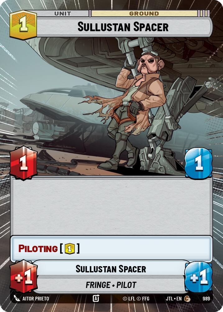 Sullustan Spacer Hyperspace Foil 989 (Jump to Lightspeed)  - Foil