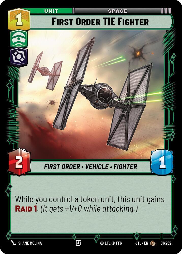 First Order TIE Fighter 081/262 (Jump to Lightspeed) 