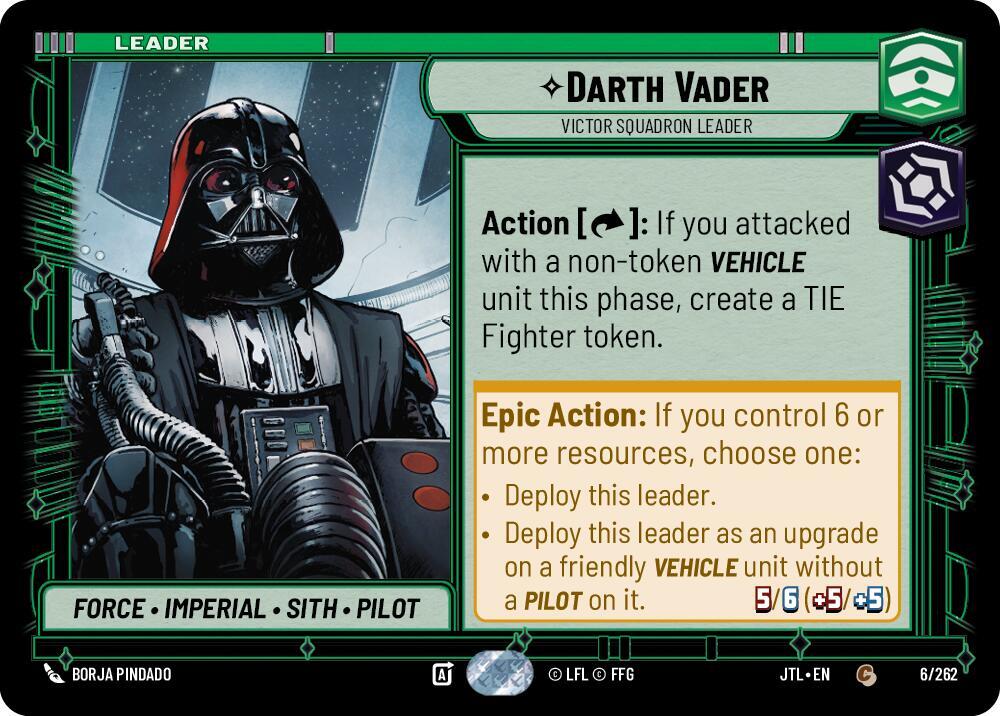 Darth Vader Victor Squadron Leader 006/262 (Jump to Lightspeed) 