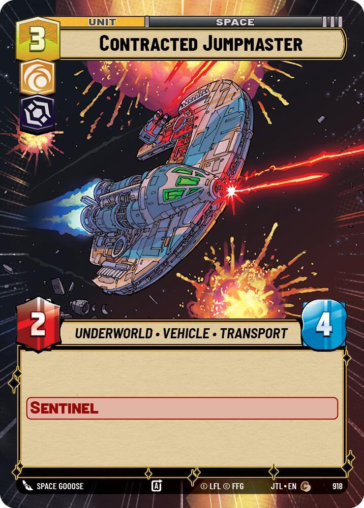 Contracted Jumpmaster Hyperspace Foil 918 (Jump to Lightspeed)  - Foil