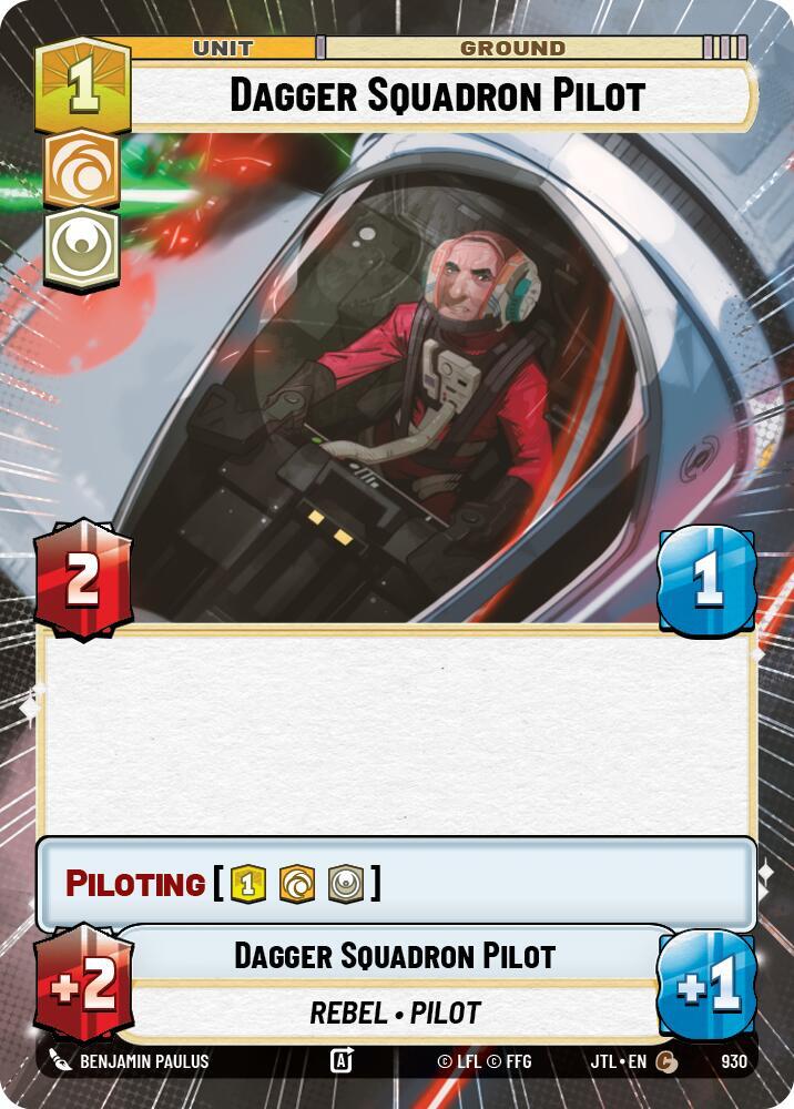 Dagger Squadron Pilot Hyperspace Foil 930 (Jump to Lightspeed)  - Foil