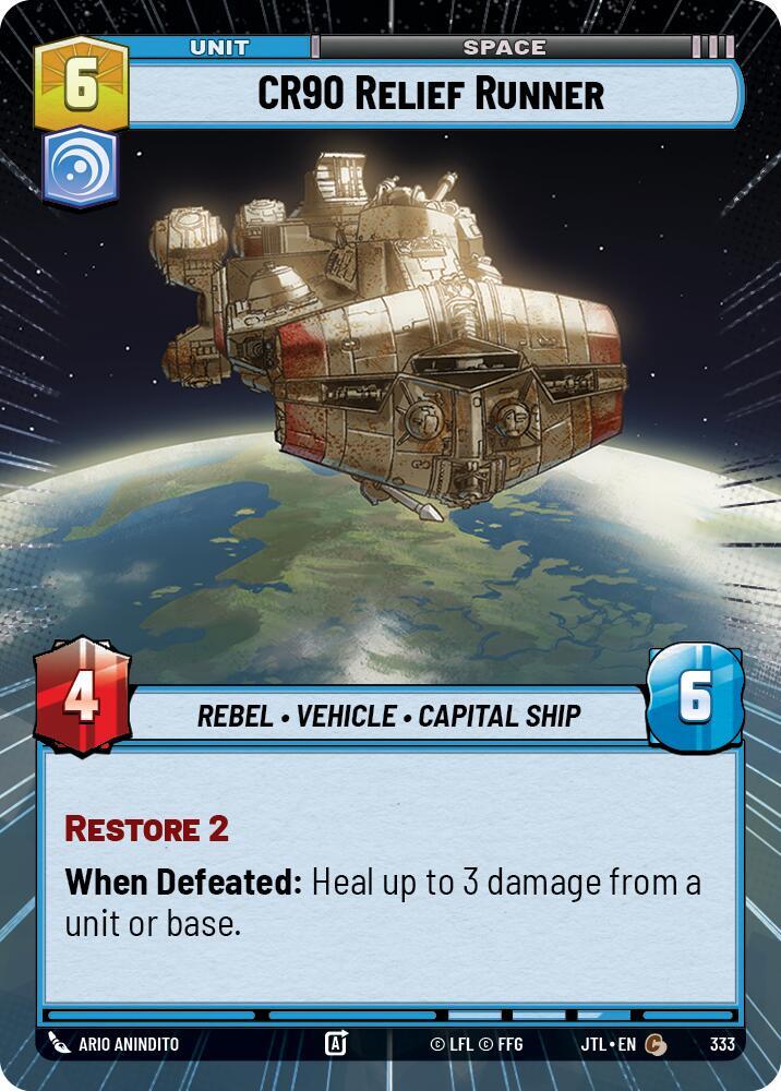 CR90 Relief Runner Hyperspace 333 (Jump to Lightspeed) 